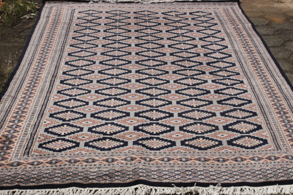 Traditional Bukhara Rug | Large Living Room Rug || Hand Knotted Wool Rug